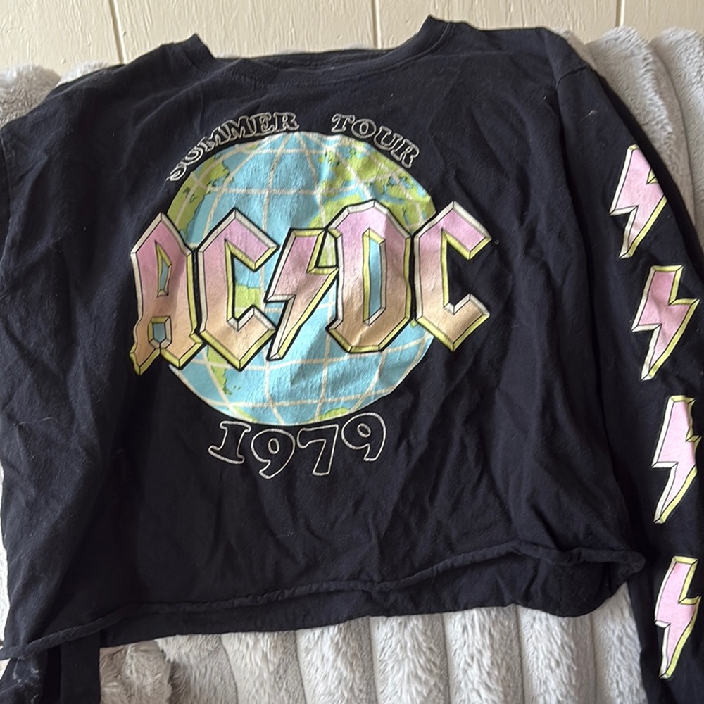 AC/DC 1979 Tour Black Long Sleeve Shirt
